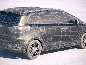 Kia Carens 2018 3D Model