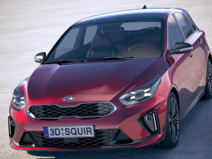 Kia Ceed GT-line 2019 3D Model