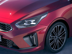 Kia Ceed GT-line 2019 3D Model