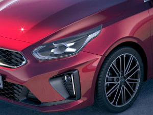 Kia Ceed GT-line 2019 3D Model