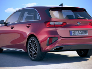 Kia Ceed GT-line 2019 3D Model