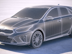Kia Ceed GT-line 2019 3D Model