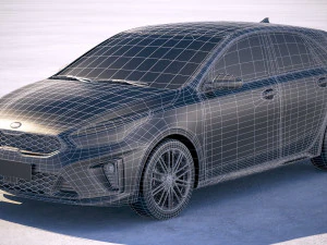 Kia Ceed GT-line 2019 3D Model