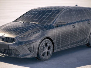 Kia Ceed Sportswagon 2019 3D Model