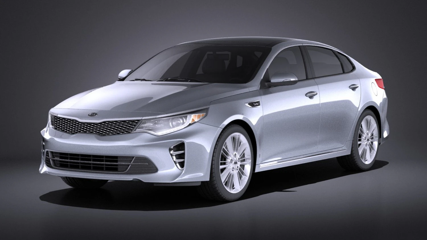 Kia Optima GT 2017 vray 3D Model .c4d .max .obj .3ds .fbx .stl .blend