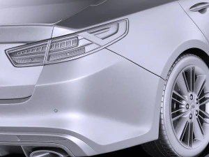 Kia Optima GT 2017 vray 3D Model