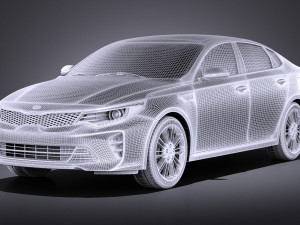 Kia Optima GT 2017 vray 3Dモデル