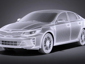 Kia Optima GT 2017 vray 3D Model