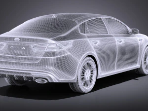 Kia Optima GT 2017 vray 3D Model