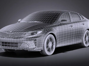Kia Optima GT 2017 vray 3D Model
