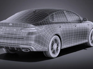 Kia Optima GT 2017 vray 3D Model
