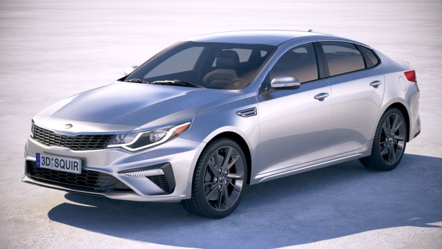 Kia Optima LX 2019 3D 모델 .c4d .max .obj .3ds .fbx .stl .blend 
