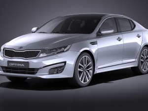 Kia Optima Sport Package 2015 vray 3D Model