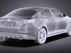Kia Optima Sport Package 2015 vray 3D 模型