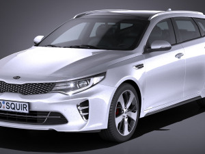 Kia Optima Sportswagon GT 2017 Modelo 3D