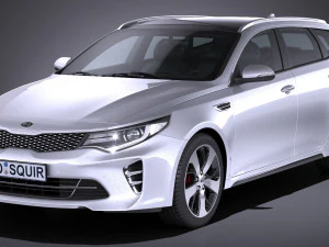 Kia Optima Sportswagon GT 2017 3D Model