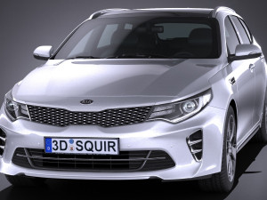 Kia Optima Sportswagon GT 2017 3D-Modell