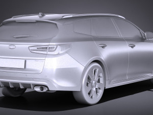 Kia Optima Sportswagon GT 2017 3D-Modell