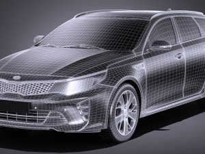 Kia Optima Sportswagon GT 2017 3D-Modell