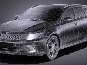 Kia Optima Sportswagon GT 2017 3D-Modell