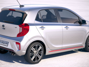 Kia Picanto GT-Line 2018 3D Model