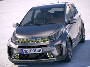 Kia Picanto X-line 2018 3D Model