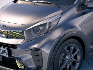Kia Picanto X-line 2018 3D 모델