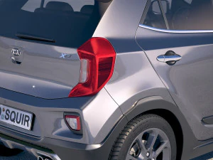 Kia Picanto X-line 2018 3D Model