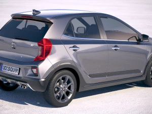 Kia Picanto X-line 2018 3D Model