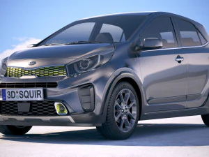 Kia Picanto X-line 2018 3D Model
