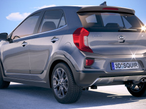 Kia Picanto X-line 2018 3D 모델