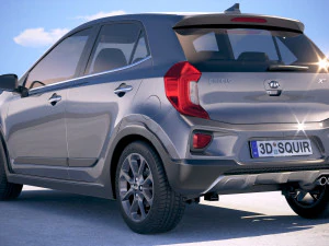 Kia Picanto X-line 2018 3D Model