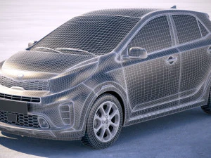 Kia Picanto X-line 2018 3D Model