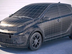 Kia Picanto X-line 2018 3D Model