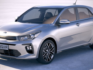 Kia Rio GT Line 2018 3D Model