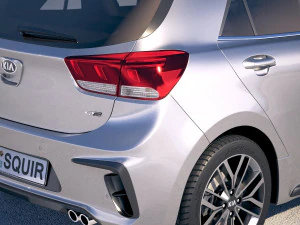 Kia Rio GT Line 2018 3D Model