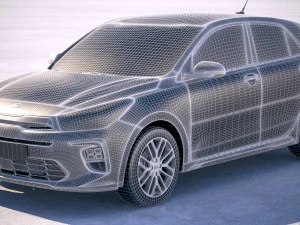 Kia Rio GT Line 2018 3D Model