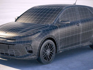 Kia Rio GT Line 2018 3D Model