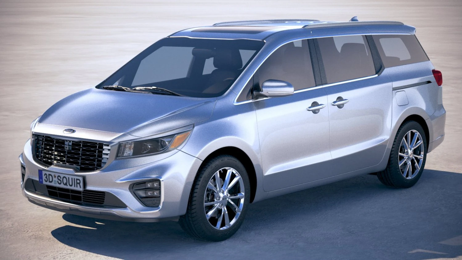 Kia Sedona 2019 3D Model .c4d .max .obj .3ds .fbx .stl .blend 