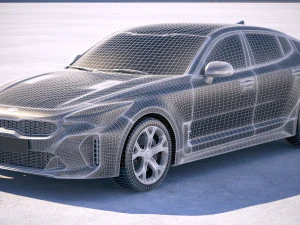 Kia Stinger 2018 3D Model