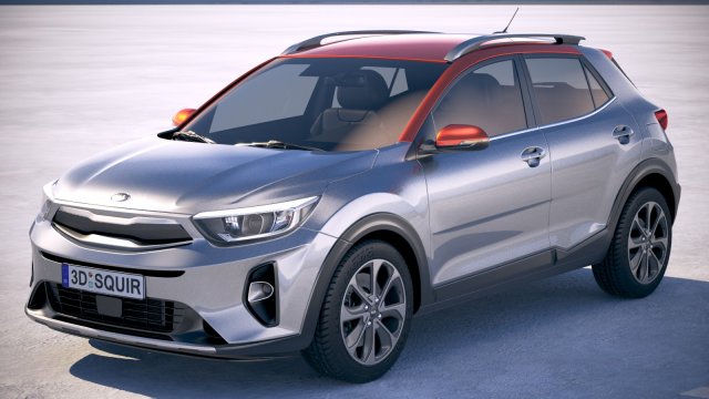 Kia Stonic 2018 3D Модель .c4d .max .obj .3ds .fbx .stl .blend