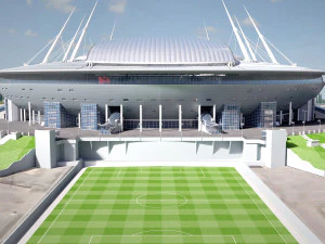 Krestovsky Stadium Zenit Arena 3D Model