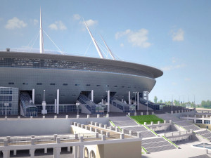 Krestovsky Stadium Zenit Arena 3D 模型