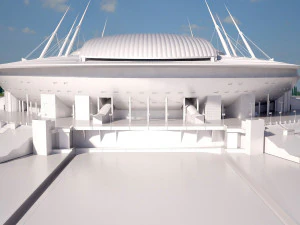 Krestovsky Stadium Zenit Arena 3D Model