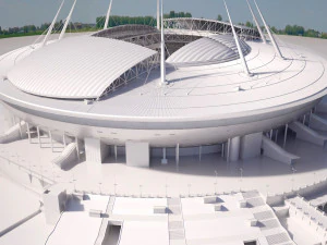 Krestovsky Stadium Zenit Arena 3D Model