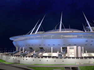 Krestovsky Stadium Zenit Arena 3D Model