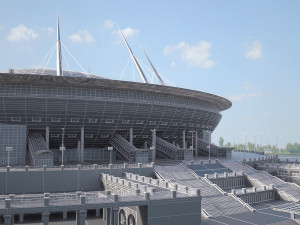 Krestovsky Stadium Zenit Arena 3D 模型