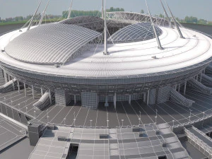 Krestovsky Stadium Zenit Arena 3D Model