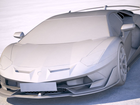 Aventador SVJ 2019 3D-Modell