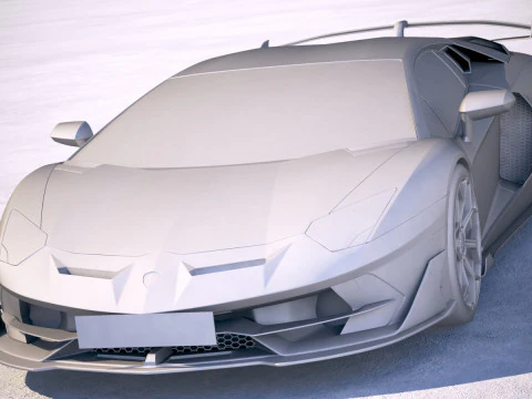 Aventador SVJ 2019 3D Model